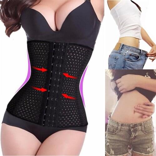 Corset Waist Trainer Body Shaper Belly Slimming Sheath Steel Boned Fitness Workout Shapewear Women Modeling Strap Gridles Fajas