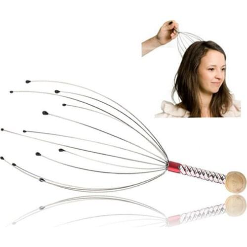 1 PC anti-stress Scores Of Pains Octopus Head Head Skin Care Neck Relief Stress Relaxing Claw Massage Skin Care Massager