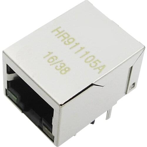 10PCS/LOT HR911105A WIZNET HR911105 HANRUN Single Port RJ45 Connector O 100% new original