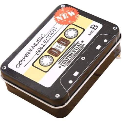 2pcs/lot Creative Korean Tinplate Box Household Items Makeup Storage Box Earphone Change Cute Storage Iron Box