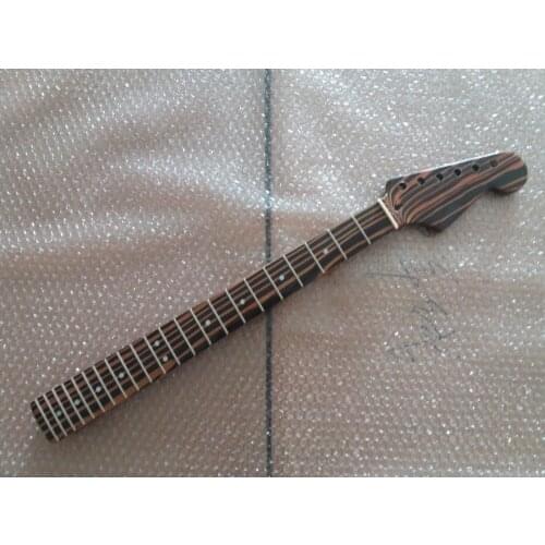 Zebra wood 22 Fret For ST Electric neck Guitar Parts