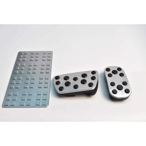 Aluminum Car Foot Fuel Pedal Accelerator Brake Pedal Pad Covers For Toyota Prado 150 2019-2020