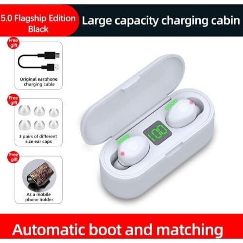 Alatour F9 Wireless Headphones 2000mAh power bank Bluetooth 5.0 Earphones Sport LED digital display Headset Charging box