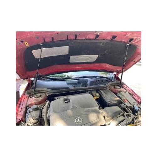 For 2013-2019 Mercedes-Benz CLA-Class C117 Front Hood Bonnet Gas Struts Lift Support Shock Damper Carbon Fiber