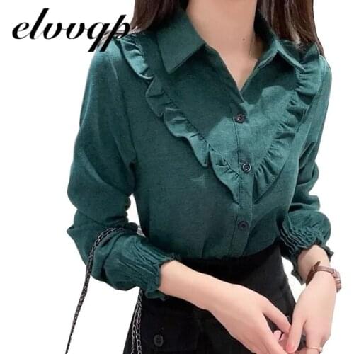 Elvvqp Women's Corduroy Shirts