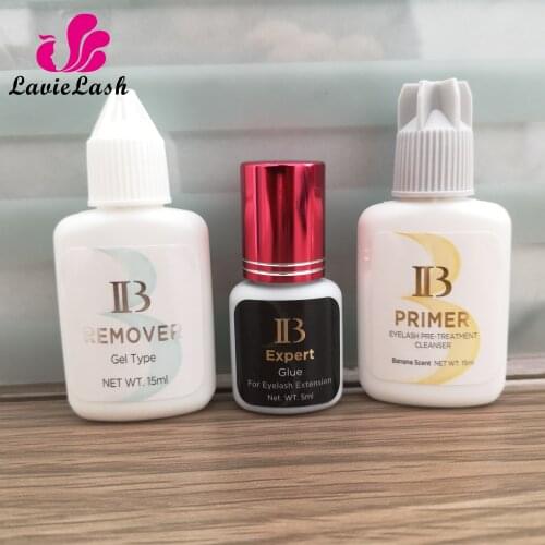 1 Set IB Expert Glue Lash Primer Lash Remover for Eyelash Extensions Glue 1s Fast Dry Long Time Korea Black False eyelash Glue
