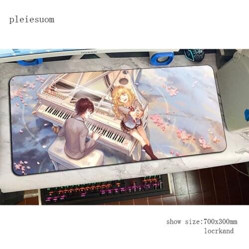 Your Lie in April mouse pad Indie Pop gaming mousepad anime office notbook desk mat Aestheticism padmouse games pc gamer mats
