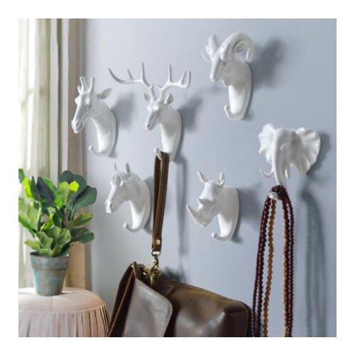 Creative Hook Hanger Keys American Hanging Hook Holder Wall Home Strong Seamless Sticking Hook Decorative Animal Hooks