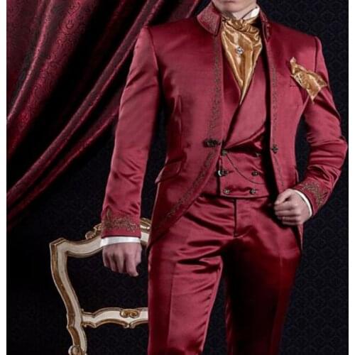 Italian Morning Style Men Suit Slim Fit Blue Tailcoat 3 Pieces Mens Wedding Prom Pageant Suits Groom Tuxedos(jacket+pant+vest)