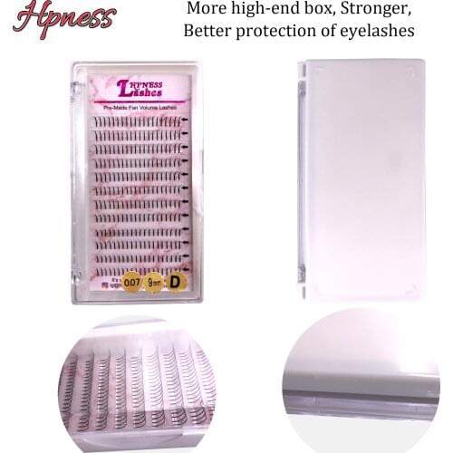 Soft Premade Volume Fans Pre-Fanned Eyelashes Extension Premium Natural Silk 5D Long Stem Makeup Tools 100% Hand-Made