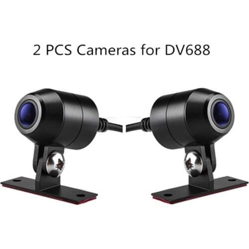 Motorcycle Front and Rear Lens Cameras Full HD 1080p 30fps Cameras for DV688 Motorcycle Camera Moto Dash Cam