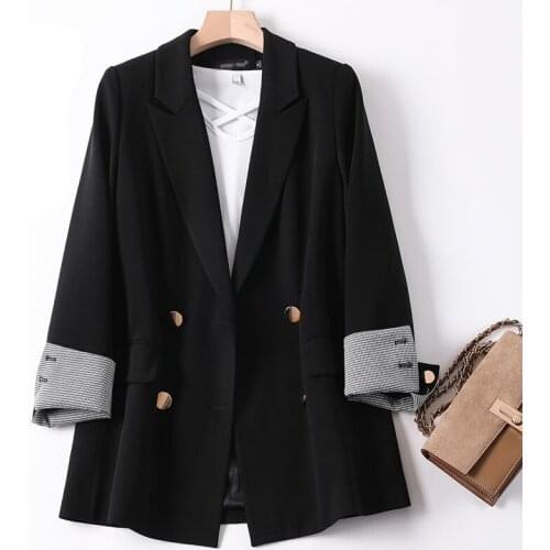 Bella Women Autumn Suit Jacket Vintage Female Korean Office Lady Spring New Fashion Design Temperament Double Breasted Blazer