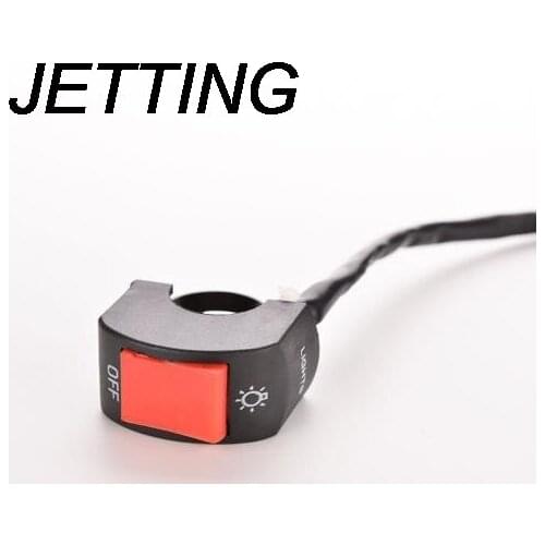 12V DC MOTORCYCLE 7/8'' 1PC HANDLEBAR HEADLIGHT FOG SPOT LIGHT LAMP ON OFF SWITCH High Quality New Arrival