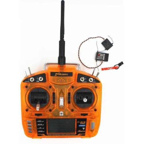 DSM2 2.4GHz 6 Ch RC Radio Transmitter Remote Controller with MK620 Receiver for Helicopters Airplanes Compatible DX6i DX7 DX8