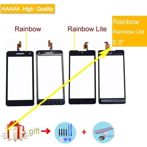 For Wiko Rainbow/Rainbow Lite/Rainbow Jam 3G/Rainbow Jam 4G Touch Screen Panel Sensor Digitizer Front Outer Glass Touchscreen