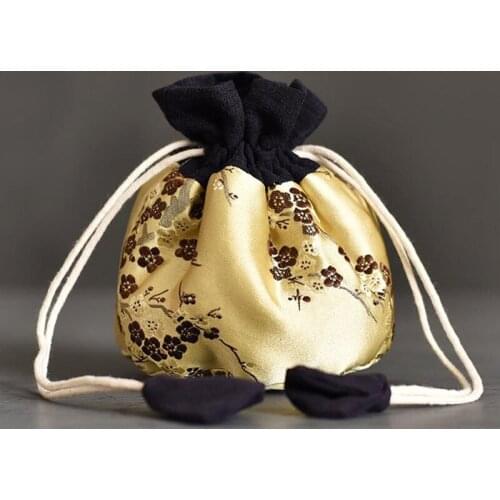 High-end Brocade Storage Bag Palace Style Teaware Holder Cotton Pack Teacup Teapot Storage Bags Kung Fu Tea Set Accessories Gift