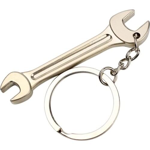 High-grade Simulation Car keychain Spanner keychain Wrench keychain Portable Stainless Steel Key holder