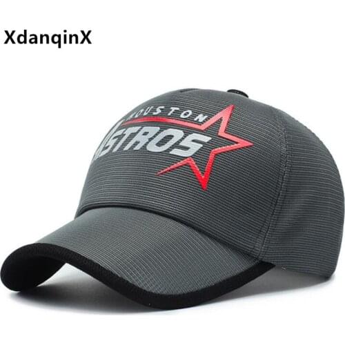 XdanqinX Summer Women Hat Breathable Mesh Cap Baseball Caps For Men Women Snapback Cap Adjustable Size Fashion Couple Sports Cap