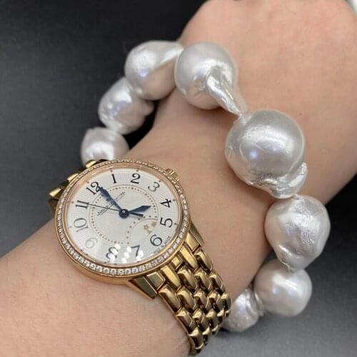 Natural Pearl Womens Spring 2021 New Baroque Bracelet White Fashion Temperament, Send Sisters and Send Mother Gifts