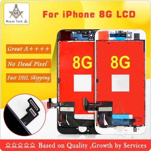 50 PCS Grade AAA+++ For iPhone 8 8G LCD With 3D Force Touch Assembly Screen Replacement Display No Dead Pixel Great Quality