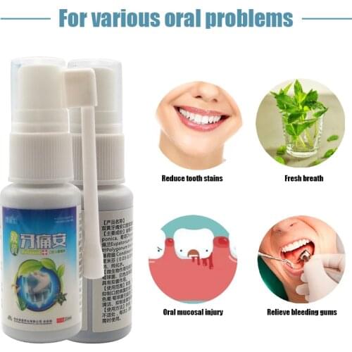 Toothache Spray Bacteriostasis Remove Periodontitis Relief Teeth Worms Cavities Pain Oral Tooth Dental Cleaning Care Tools