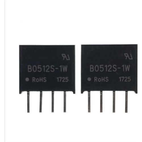 10PCS B0512S-1W SIP-4 DC-DC boost power module B0512S 5V to 12V Single chip isolated power supply 100% New and original