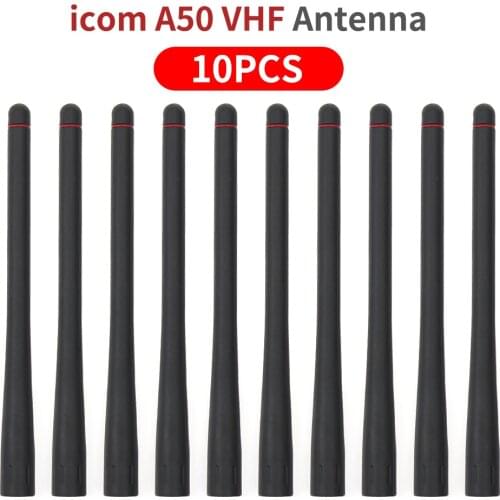 10x VHF 136-174MHz Antenna Extendable A50 Antenna for ICOM Ham Radio 15cm Length