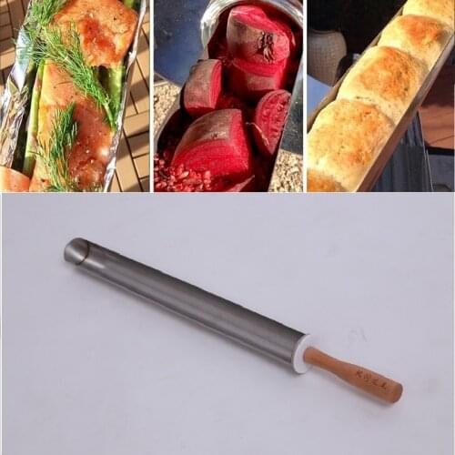 1 x19.6"/50cm Stainless Steel Silver Food Tray Camping BBQ Solar Cooker Oven Stove