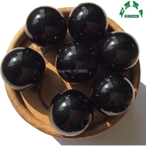 Beads for Jewelry making ABS Pearl Beads A40 Black Bead 6mm to 30mm Chunky beads Bubblegum Beads Loose Bead for Vase fill