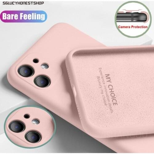 For iPhone 11 12 Pro SE 2 Case Luxury Original Silicone Full Protection Soft Cover For iPhone X XS XR XS Max 7 8 6 6s Phone Case