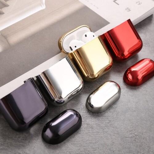 High-quality electroplated hard shell earphone shell for Airpods Pro protective case luxury gold box Anti-fall cover For Airpods