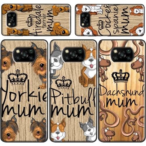 Poodle Husky Sharpei Yorkie Mum Dog Case For Xiaomi Redmi Note 7 8 9 Pro A 8T 9S 9C K30 Mi 10 Ultra Note 10 Lite POCO X3 F2
