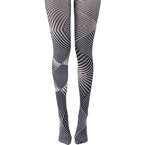 Unique Black/white stripes pattern stockings Japanese cosply Lolita Tights High-quality Silk stockings shaping leggin 1order=1pc