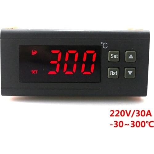 Digital Thermostat Regulator AC 220V 30A Temperature controller -30~300 Degree with NTC Sensor
