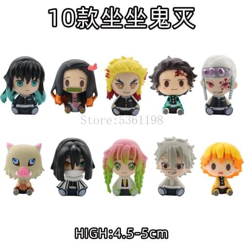 Demon Slayer Anime Figure Kamado Tanjirou Kamado Nezuko PVC Anime Figure Toys Kimetsu no Yaiba Statue Doll Gift