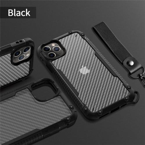 Hybrid Rugged Shockproof Shield Case For iPhone 12 Mini 11 Pro XS Max XR X 8 7 6S 6 Plus Soft Silicone Carbon Fiber Back Cover