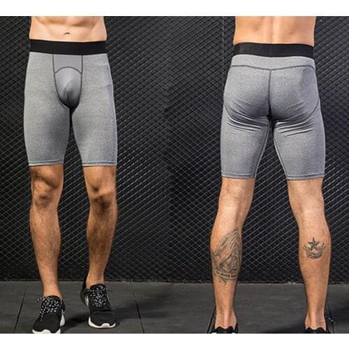 Compression Shorts Mans Sport Fitness Shorts Men Running Shorts Quick Drying Sports Jogging Gym Pants Gym Training Bottoms Pants
