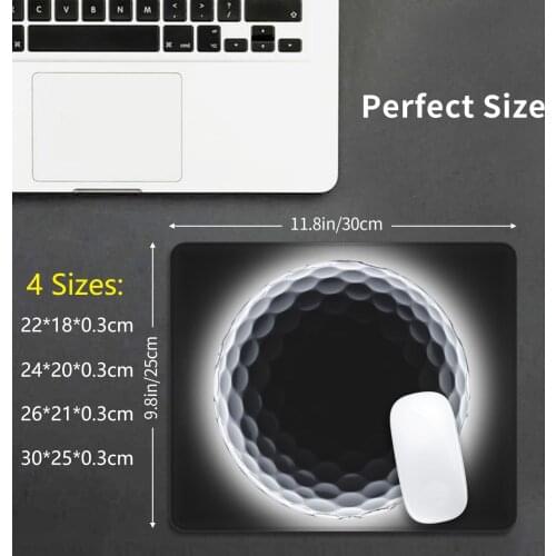 Golf Ball Event Horizon In Deep Space Mouse Pad DIY Print Cushion Space Frontiers Worlds New Worlds Golf Rim