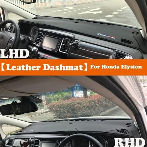 Leather Dashmat Accessories Car-Styling Dashboard Covers Pad Dash Mat Sunshade Carpet For Honda Elysion 2016 2017 2018 2019