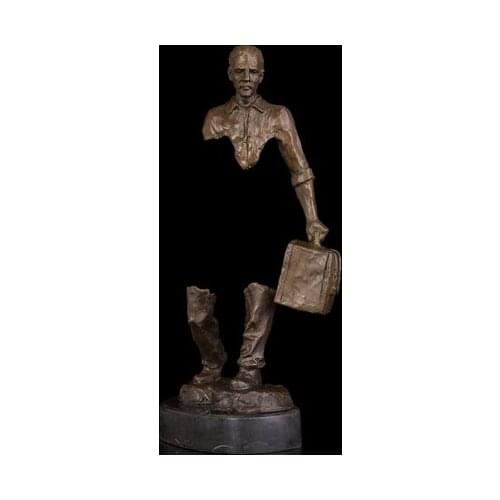 Copper Brass Hombre de modern abstract sculpture figure statues sculpture for home modern studio modern gallery Viaje del Alma