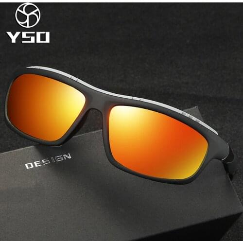 YSO Fashion Sports Sunglasses For Men Polarized UV400 Protection Driving Hiking Goggles For Men New Sun Glasses 5327