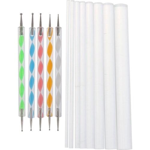 Mandala Dotting Tools Set For Painting Rocks,Painting Rocks Dot Kit, Rock Stone Painting Pen Polka Dot Tool Template Cosmetic