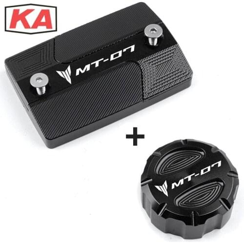 New mt07 MT-07 MT 07 FZ07 FZ 07 2014-2021 Motorcycle CNC For Yamaha Front & Rear brake Fluid Cylinder Master Reservoir Cover Cap