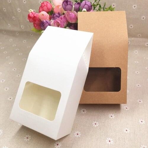 Kraft Paper Bags 50pcs/lot Stand Up food bags Party Favor Food Paper Kraft Seal Gift Packing Treat Bag Supplies