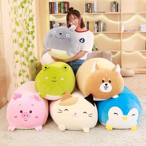 20/30cm Cartoon Animals Cat Panda Pig Dog Dinosaur Elephant Plush Stuffed Toys Japanese Animation Sumikko Gurashi Doll Cute Gift