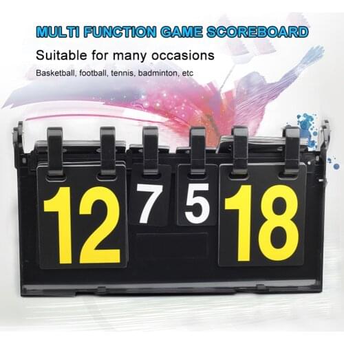 Sport Table Tennis Scoreboard 4-Digit Score Board Basketball Football Volleyball for Easy Safety Exercise Accessories