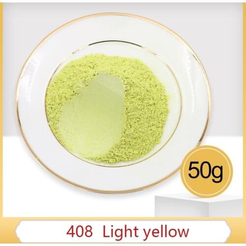 Light Yellow Pearl Powder Pigment Acrylic Paint Powder Dye Colorant for Soap Automotive Art Craft Ye