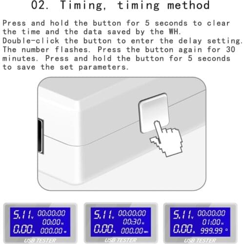 USB Tester Digital Voltmeter Current Voltage Charger Capacity Detector Indicator