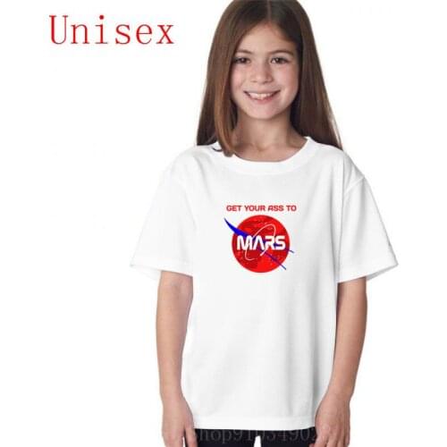Occupy-Mars Get Your Ass To-Mars girls tops kids clothing teen girls clothing children clothes boys summer clothes suitable