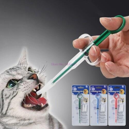 100pcs Pet Dog Cat Puppy Pills Dispenser Feeding Kit Given Medicine Control Rods Home Universal Pet Medicine Feeder Tube Feeder